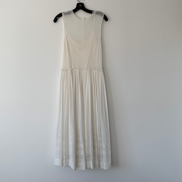 The Great drop waist white dress with slip - Picture 1 of 5